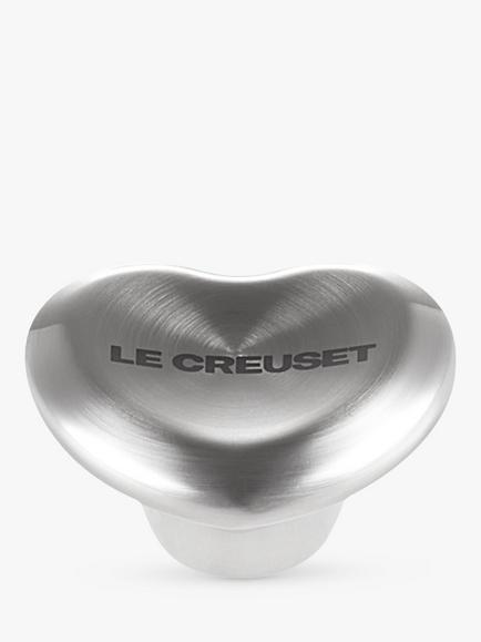 Le Creuset Heart Shape Stainless Steel Knob for Cast Iron Casserole, Silver