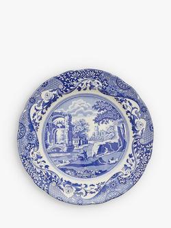 Spode Blue Italian Earthenware Dinner Plate, 27cm, Blue/White, Seconds, Blue/White
