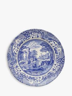 Spode Blue Italian Earthenware Side Plate, 23cm, Blue/White, Seconds, Blue/White