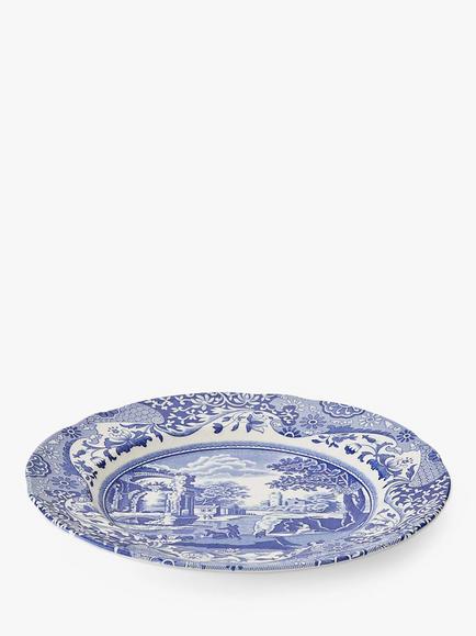 Spode Blue Italian Earthenware Side Plate, 23cm, Blue/White, Seconds - view 2, Blue/White