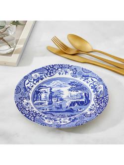 Spode Blue Italian Earthenware Side Plate, 19cm, Blue/White, Seconds, Blue/White