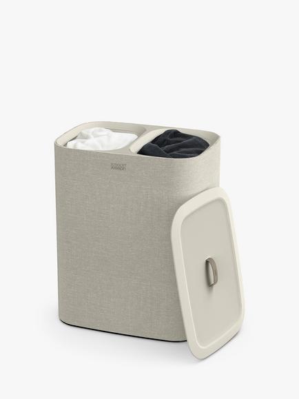 Joseph Joseph Tota Laundry Basket, 90L, Ecru