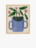 John Lewis Marcello Velho 'House Plant' Framed Print, 52 x 42cm, Blue/Multi