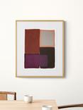 John Lewis Berit Mogensen Lopez 'Colour Blocks I' Framed Print & Mount, 62 x 52cm, Purple/Multi