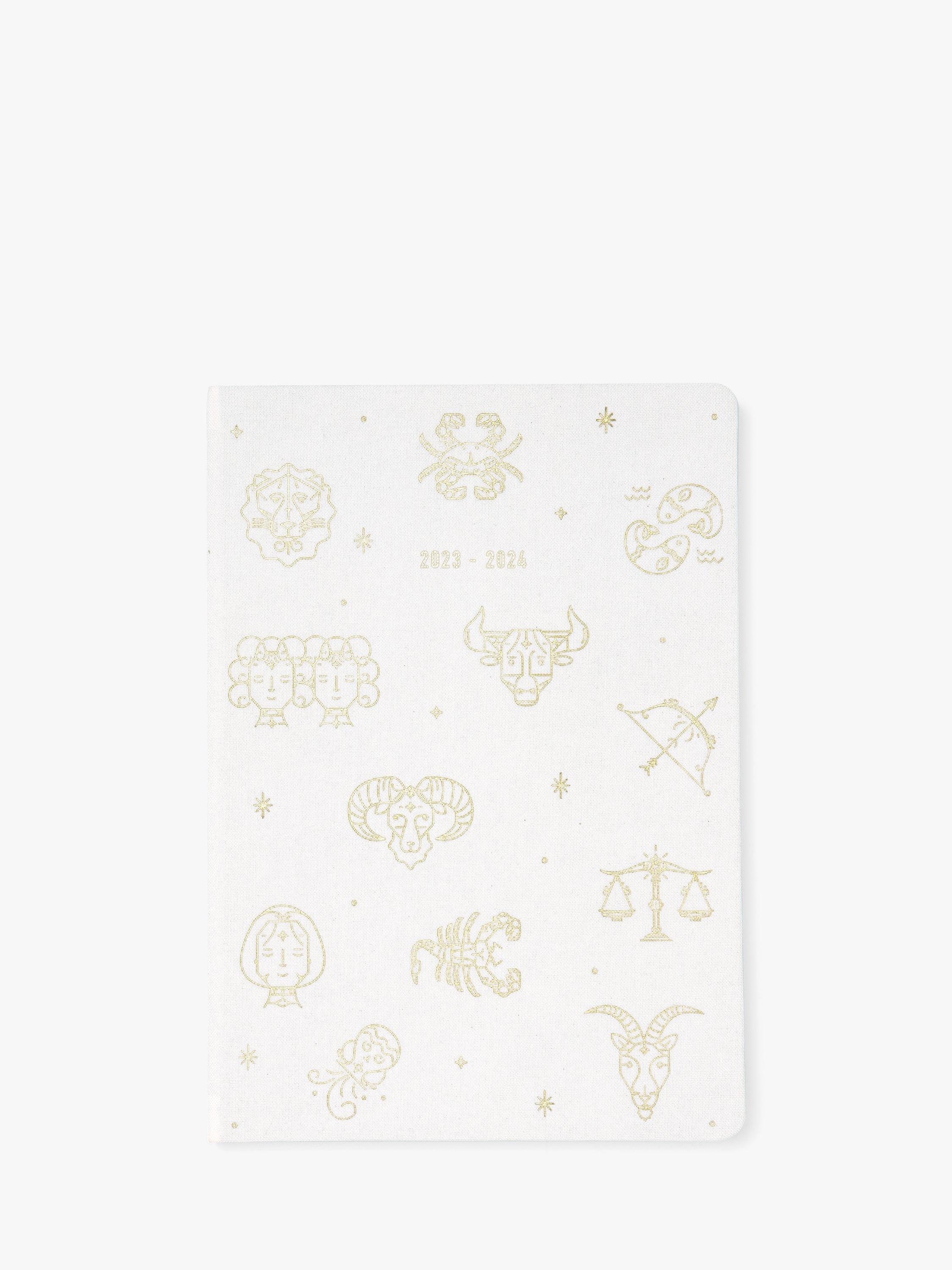 Letts A5 Zodiac Mid Year Academic Diary, 2023-24, Ivory