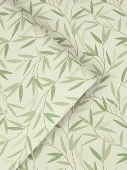 Laura Ashley Willow Leaf Wallpaper - view 2, 113364
