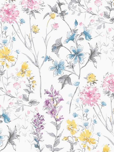Laura Ashley Wild Meadow Wallpaper, 113363