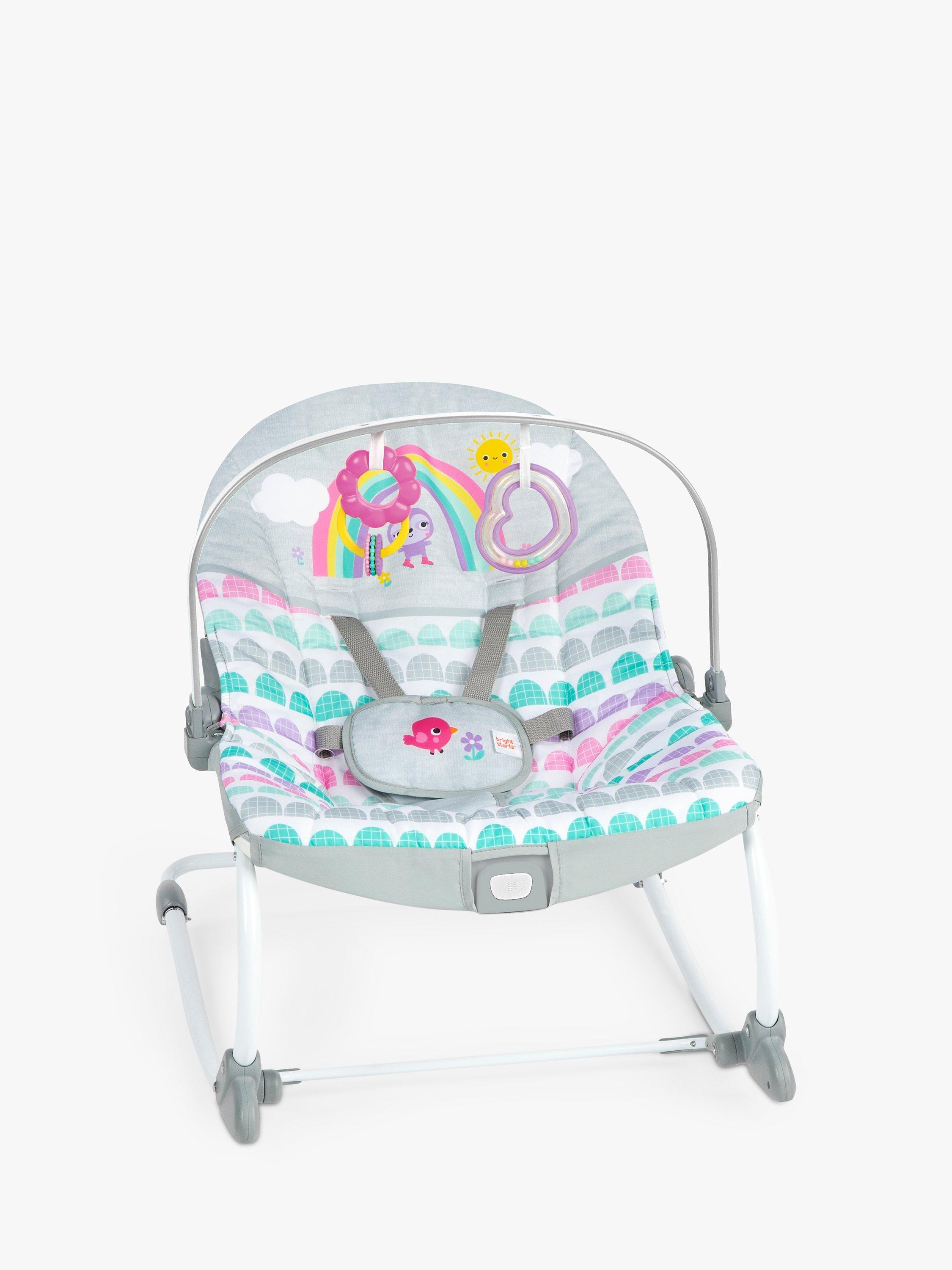 Bright Starts Rainbow 2-in-1 Baby Rocker & Stationary Seat
