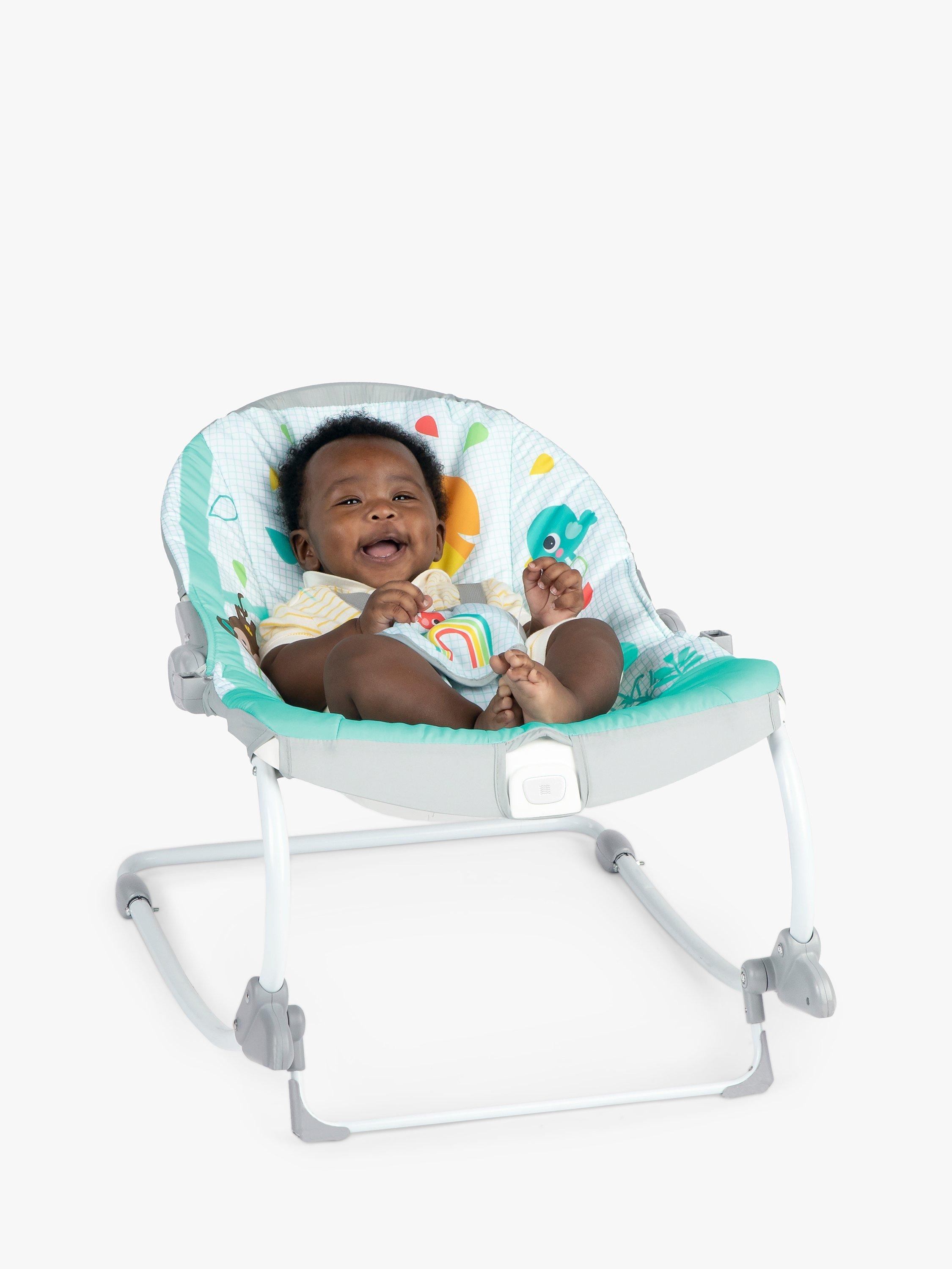 Bright Starts Wild Vibes 2 in 1 Baby Rocker Stationary Seat