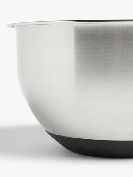 John Lewis Stainless Steel Nesting Mixing Bowl, 4L - view 2, Silver