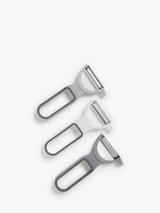 John Lewis Fruit/Vegetable Peelers, Set of 3