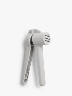 John Lewis Garlic Crusher & Cleaner, Grey, Grey