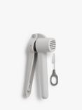 John Lewis Garlic Crusher & Cleaner, Grey