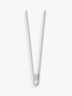 John Lewis Silicone Tongs, Grey