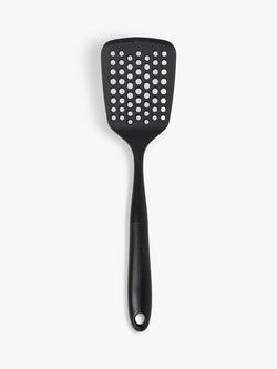 John Lewis Nylon Slotted Turner, Black