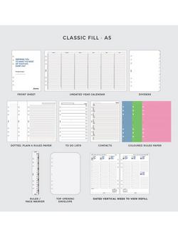 Filofax A5 The Original Leather Personal Organiser - view 2, Black