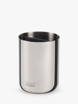 Joseph Joseph Easy Store Toothbrush Caddy, Stainless Steel, Stainless Steel