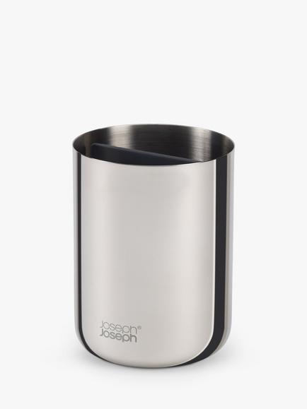 Joseph Joseph Easy Store Toothbrush Caddy, Stainless Steel, Stainless Steel
