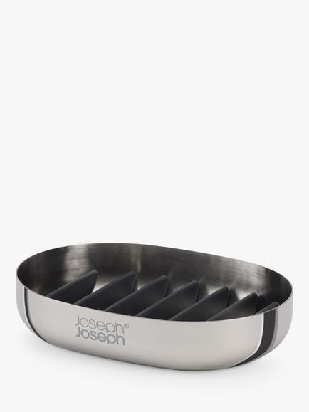 Joseph Joseph Easy Store Smart Soap Dish, Stainless Steel, Stainless Steel