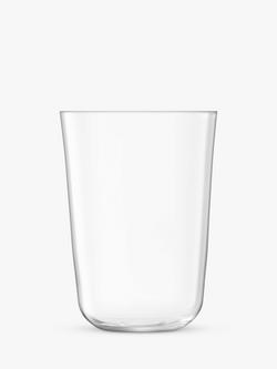 LSA International Arc Stackable Glass Tumber, Set of 4, 550ml, Clear - view 2, Clear