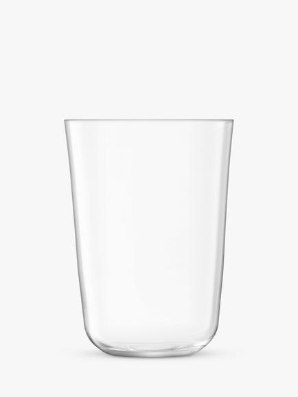 LSA International Arc Stackable Glass Tumber, Set of 4, 550ml, Clear - view 2, Clear
