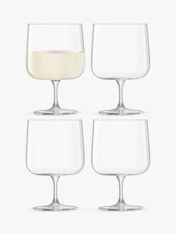 LSA International Arc Wine Glass, Set of 4, 340ml, Clear, Clear