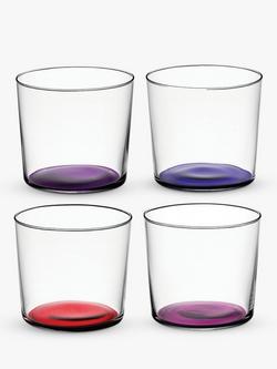 LSA International Coro Glass Tumber, Set of 4, 310ml, Berry