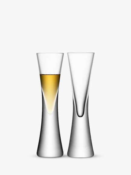 LSA International Moya Liqueur Glass, Set of 2, 50ml, Clear, Clear