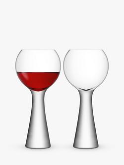 LSA International Moya Wine Balloon Glass, Set of 2, 550ml, Clear, Clear