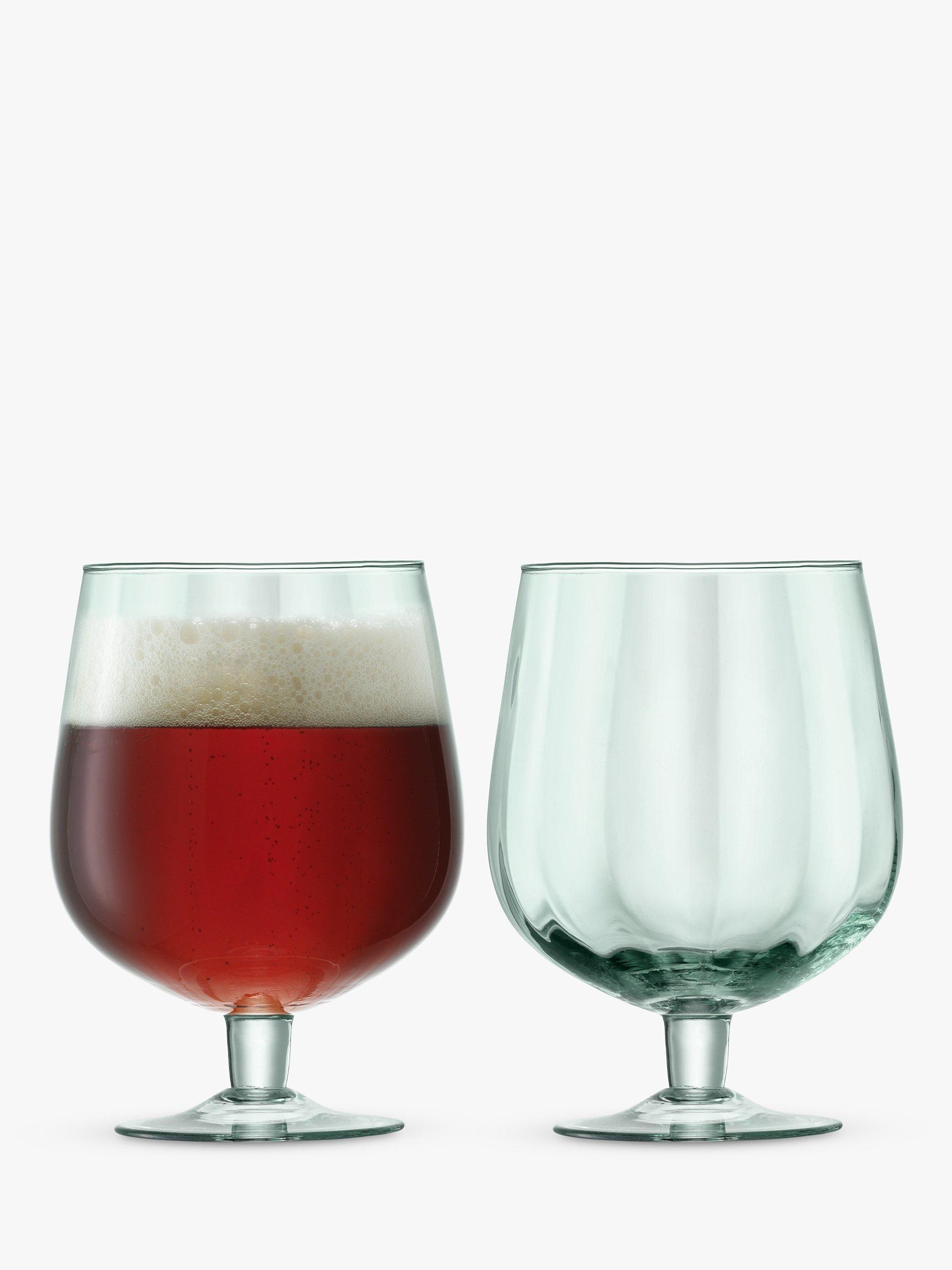 LSA International Mia Craft Beer Glass, Set of 2, 750ml, Green