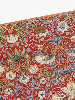 Morris & Co. Strawberry Thief Pet Blanket, Red - view 2, Red