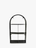 Ivyline Archway Metal Log Store, Black