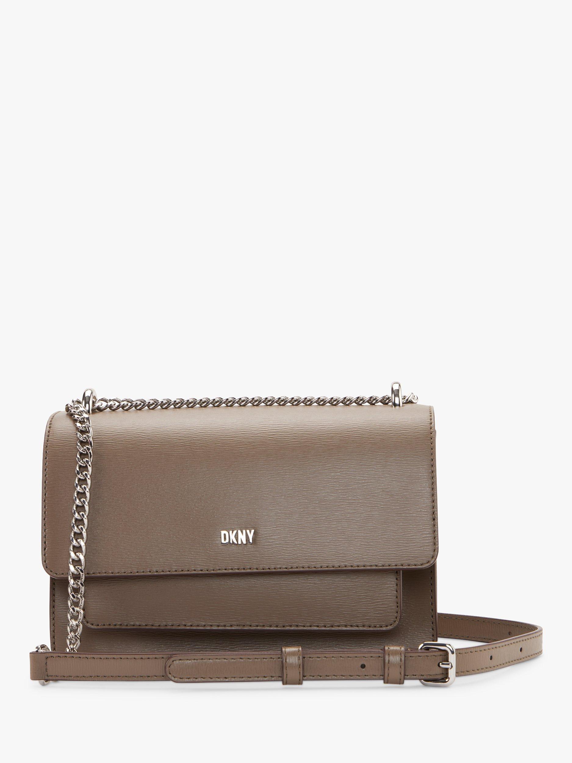 DKNY Bryant Small Chain Strap Cross Body Bag, Truffle
