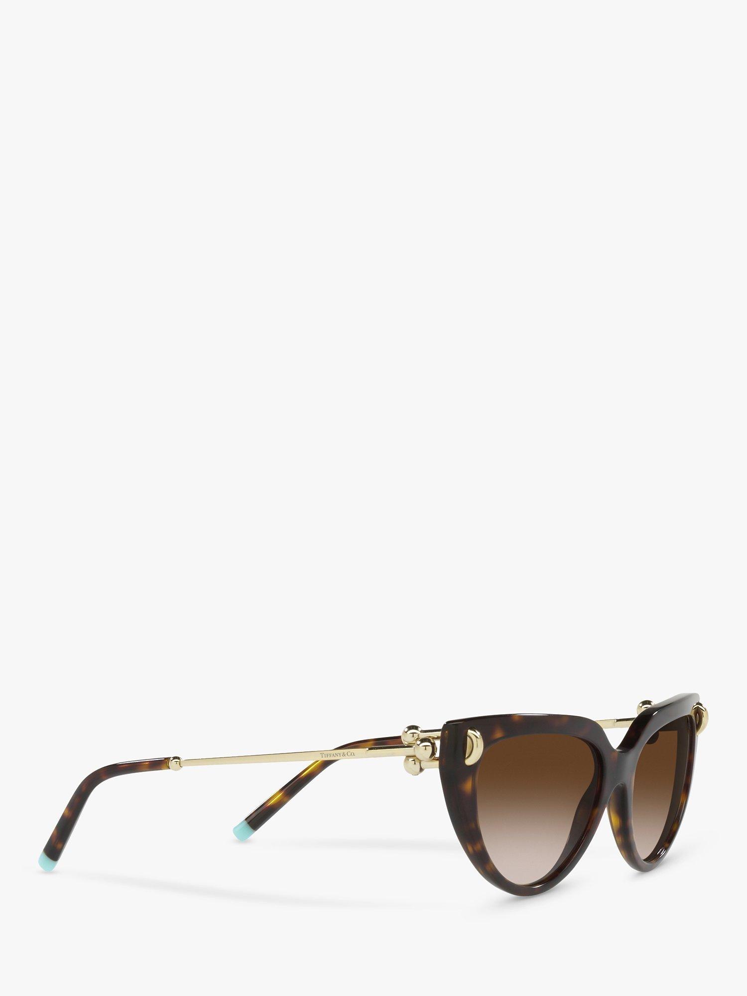 Product image 11 of 11, which shows Tiffany & Co TF4195 Women's Cat's Eye Sungalsses, Havana