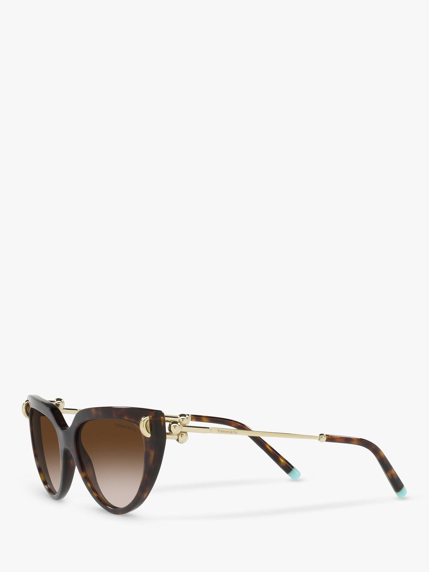 Product image 2 of 11, which shows Tiffany & Co TF4195 Women's Cat's Eye Sungalsses, Havana