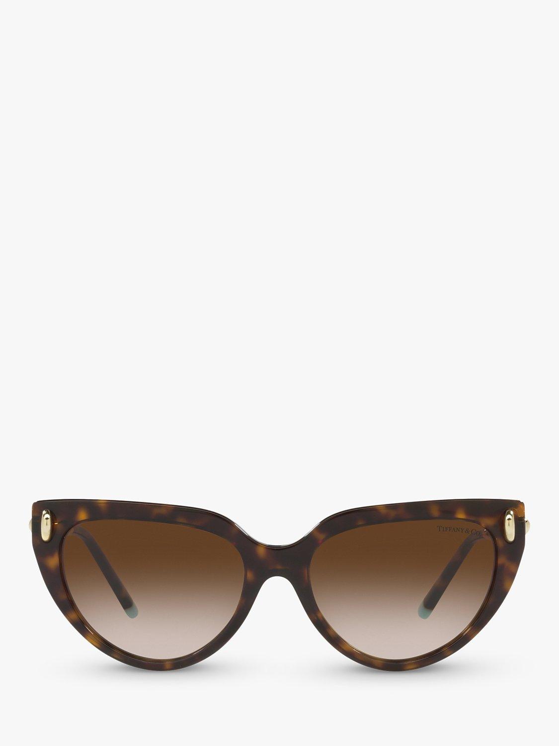 Product image 3 of 11, which shows Tiffany & Co TF4195 Women's Cat's Eye Sungalsses, Havana