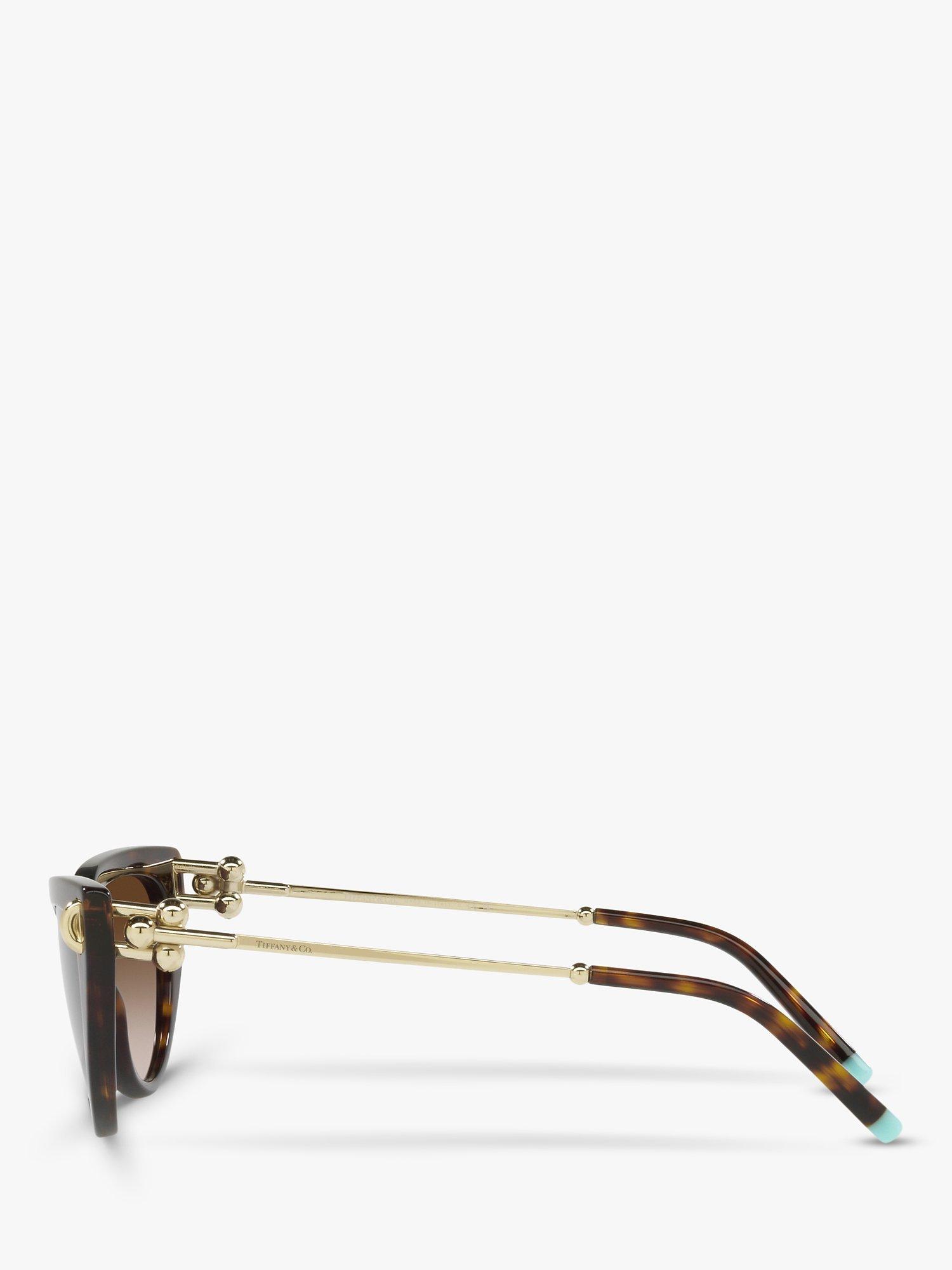 Product image 4 of 11, which shows Tiffany & Co TF4195 Women's Cat's Eye Sungalsses, Havana