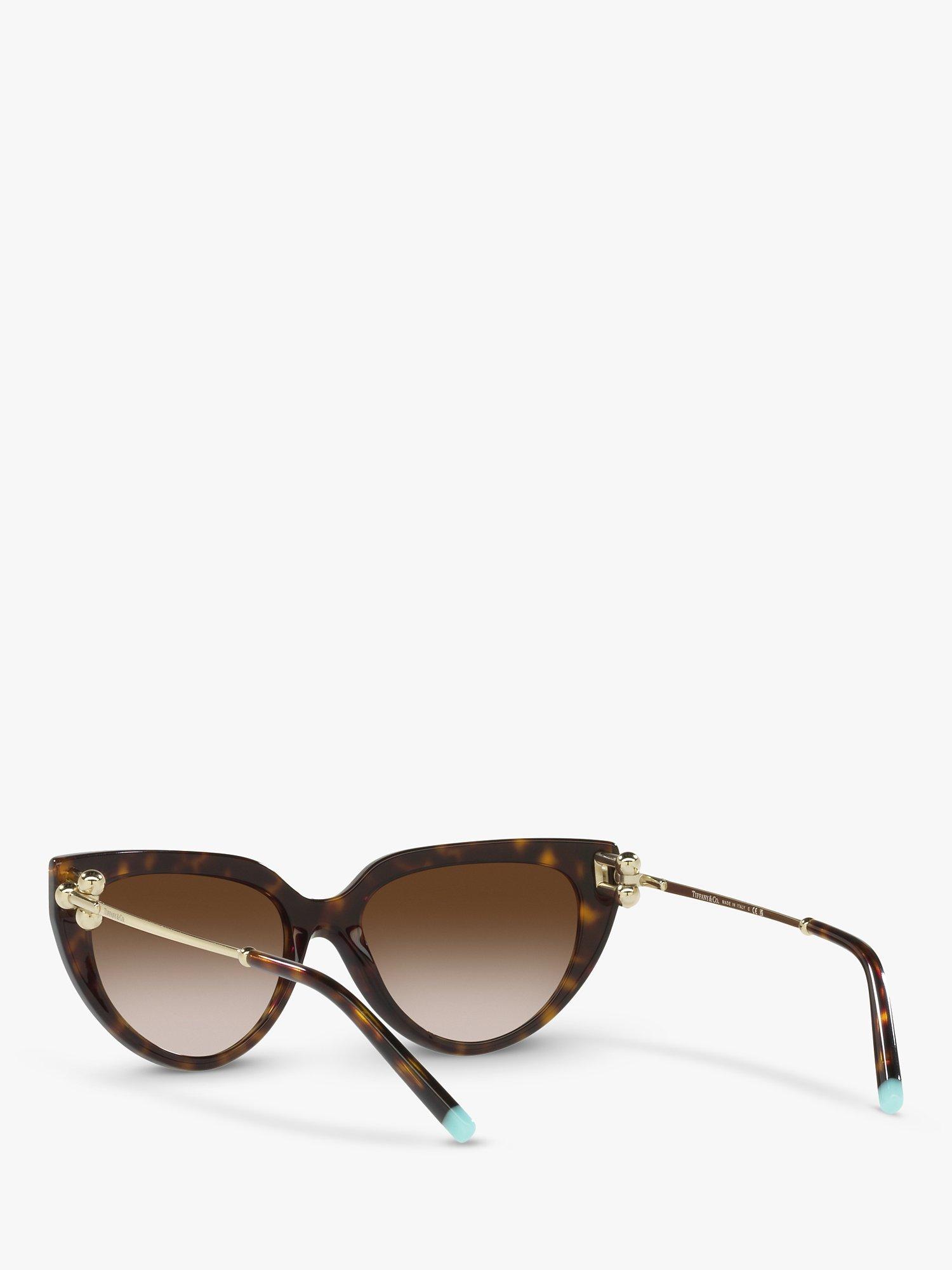 Product image 6 of 11, which shows Tiffany & Co TF4195 Women's Cat's Eye Sungalsses, Havana