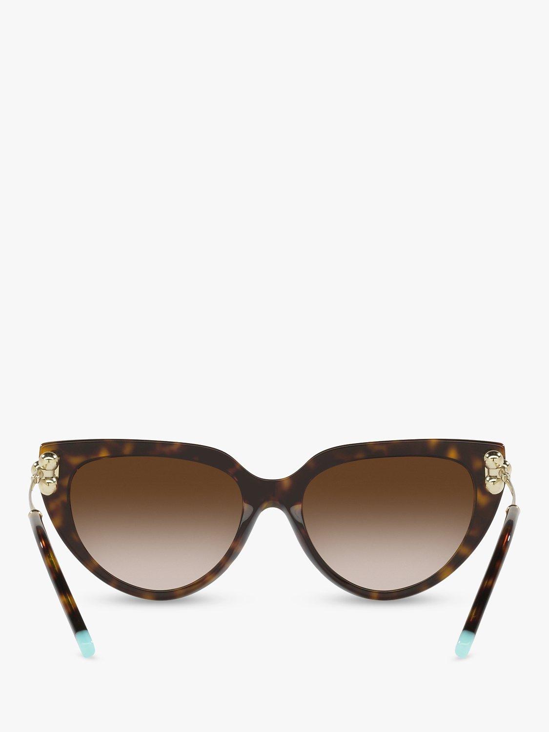 Product image 7 of 11, which shows Tiffany & Co TF4195 Women's Cat's Eye Sungalsses, Havana
