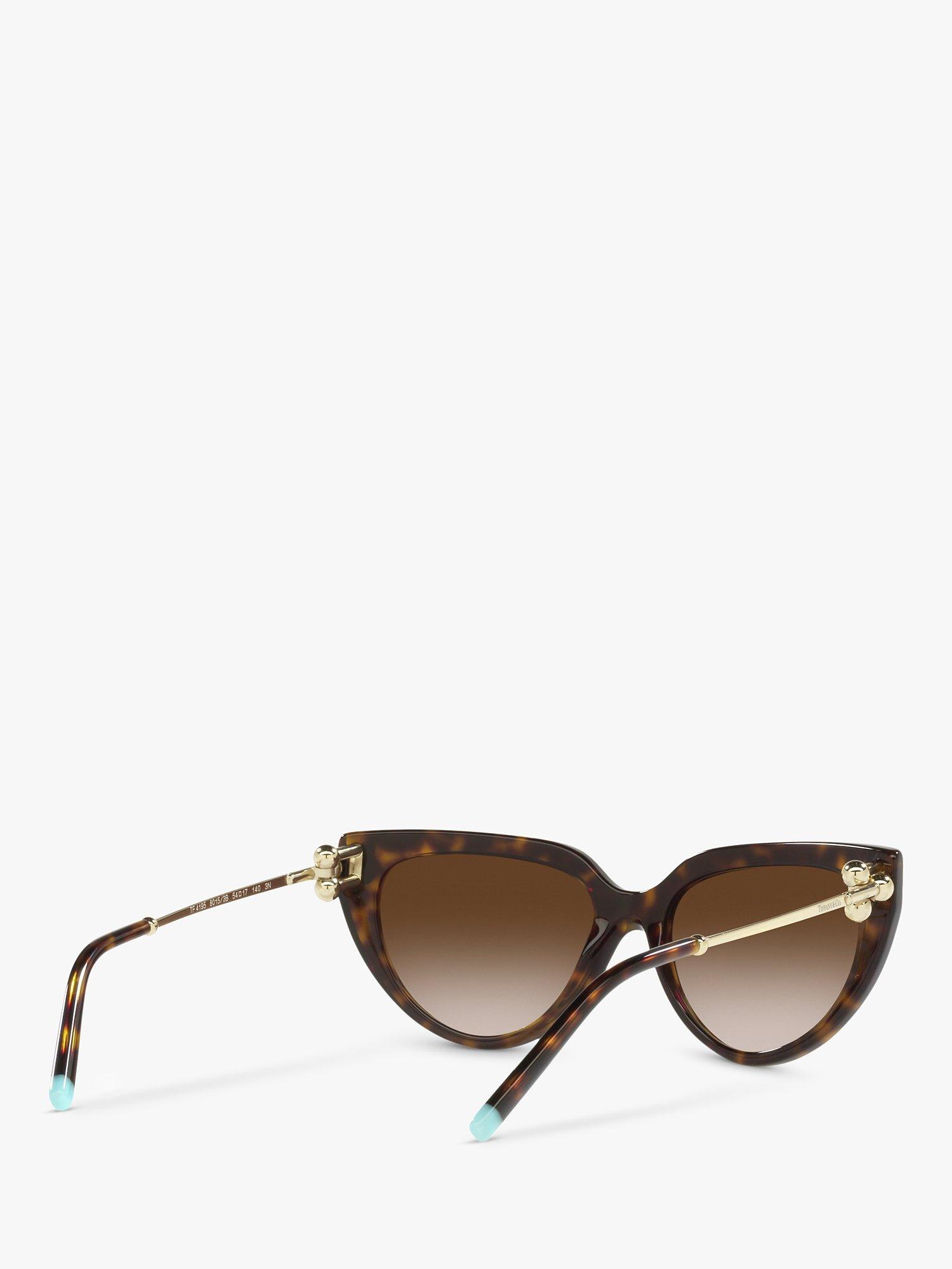 Product image 8 of 11, which shows Tiffany & Co TF4195 Women's Cat's Eye Sungalsses, Havana