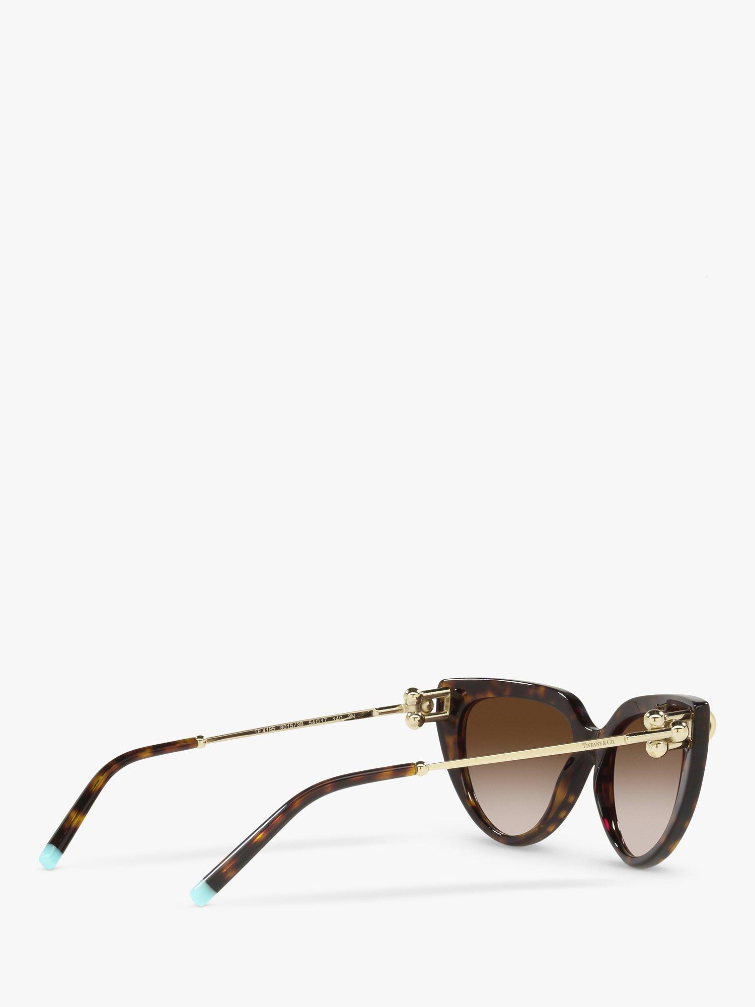 Product image 9 of 11, which shows Tiffany & Co TF4195 Women's Cat's Eye Sungalsses, Havana