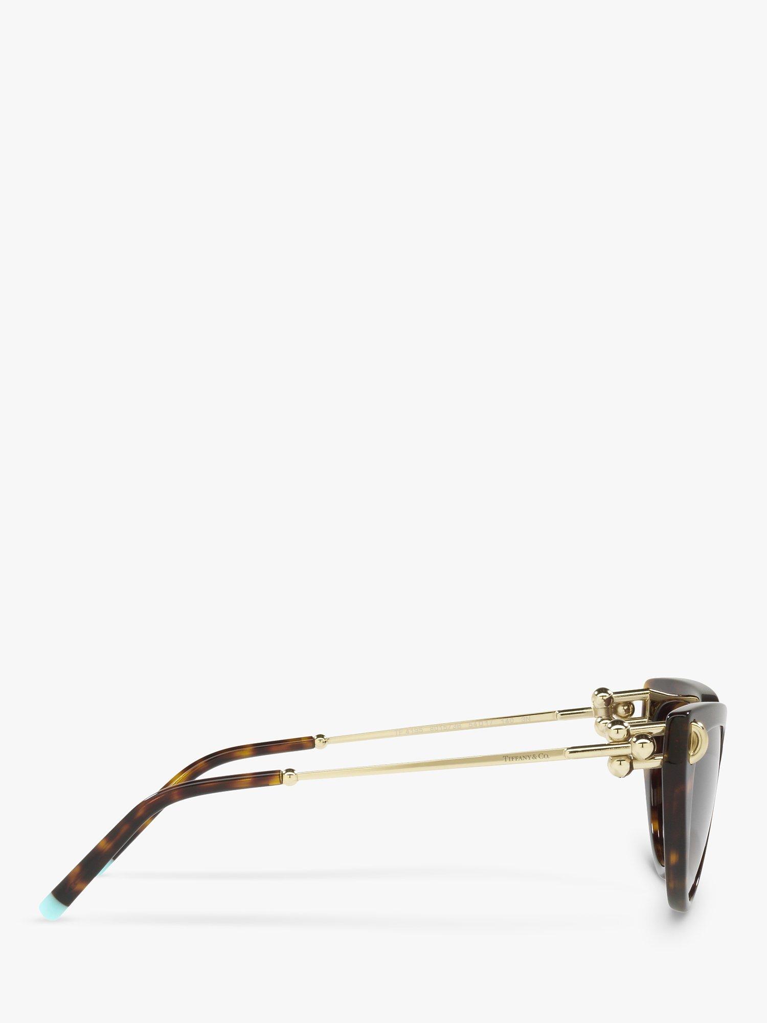 Product image 10 of 11, which shows Tiffany & Co TF4195 Women's Cat's Eye Sungalsses, Havana