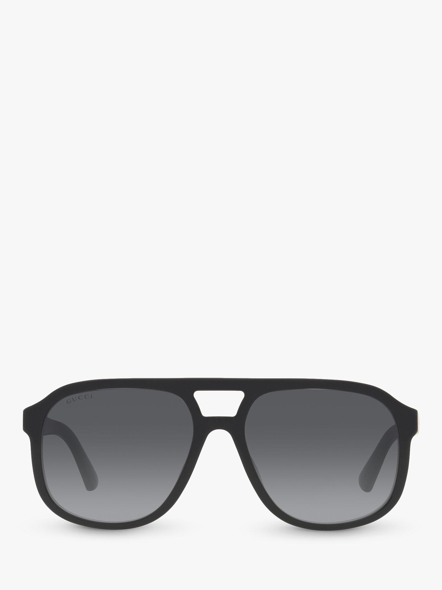 Product image 3 of 11, which shows Gucci GG1188S Men's Aviator Sunglasses, Black