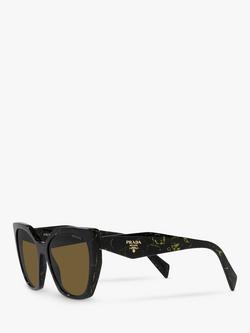 Prada PR19ZS Women's Pillow Sunglasses, Black - view 2, Black