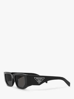 Prada PR 09ZS Men's Square Sunglasses - view 2, Black