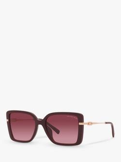 Michael Kors MK2174U Women's Castellina Square Sunglasses, Purple, Purple