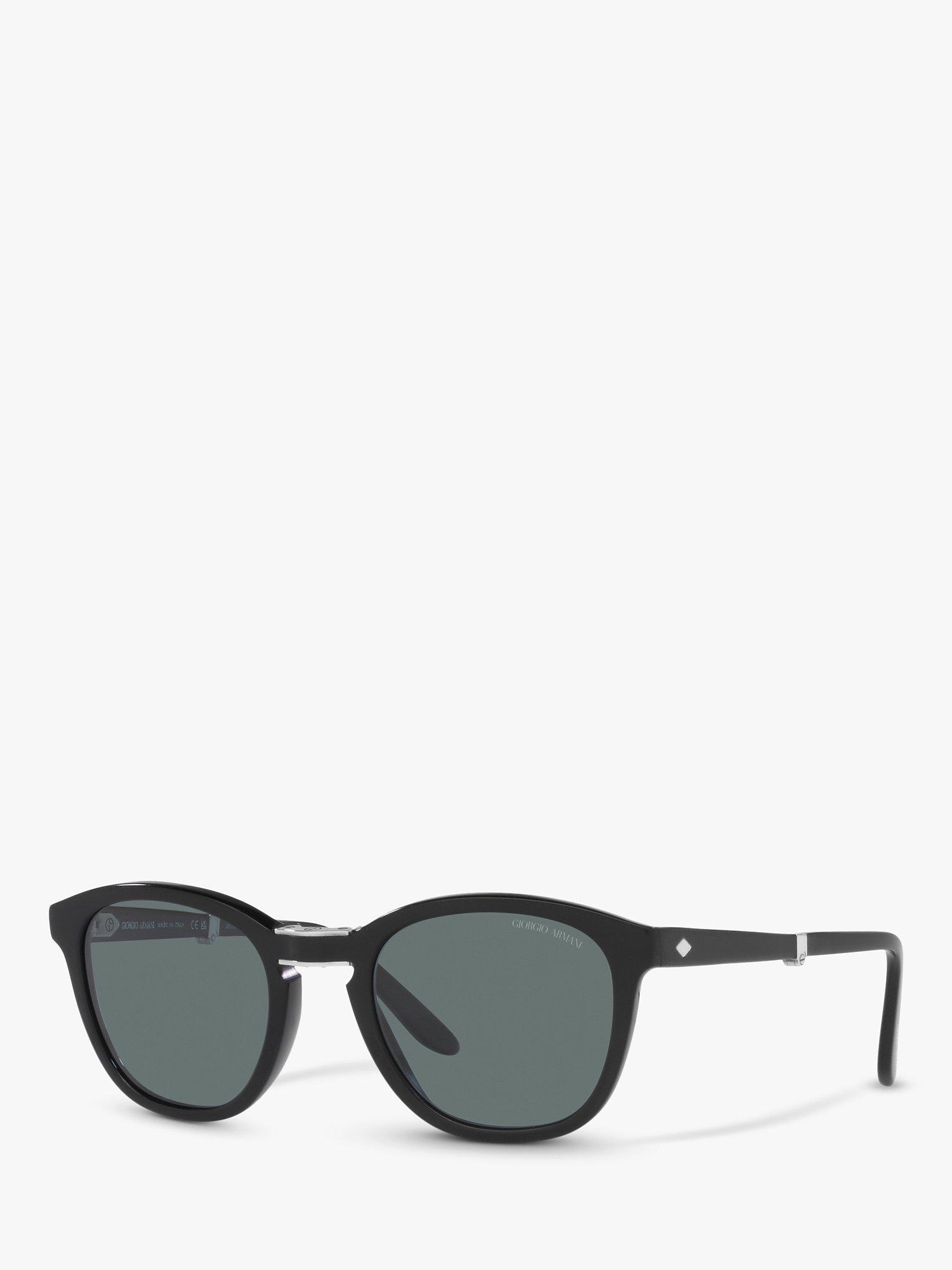 Product image 1 of 11, which shows Armani Exchange AR8170 Men's Round Sunglasses, Black