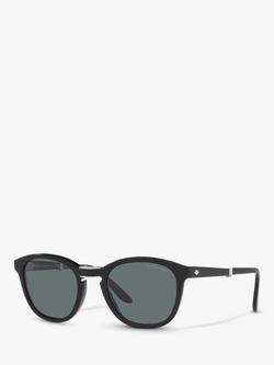 Armani Exchange AR8170 Men's Round Sunglasses, Black, Black