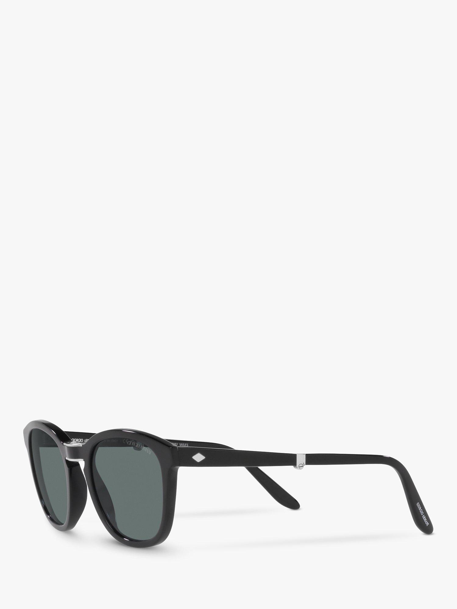 Product image 2 of 11, which shows Armani Exchange AR8170 Men's Round Sunglasses, Black