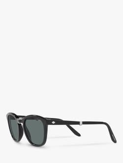 Armani Exchange AR8170 Men's Round Sunglasses, Black - view 2, Black